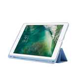 iPad 7/8/9 | iPad 10.2" 7/8/9 (2019/2020/2021) - SoftHue™ Silikone Tri-Fold Cover - Babyblå - DELUXECOVERS.DK