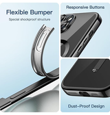 iPhone 15 | iPhone 15 - Valkyrie Silikone Hybrid Cover m. MagSafe - Sort - DELUXECOVERS.DK