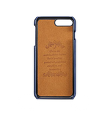iPhone 7/8 Plus | iPhone 7/8 Plus - NX Design Læder Bagcover Pung - Blå - DELUXECOVERS.DK