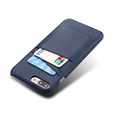 iPhone 7/8 Plus | iPhone 7/8 Plus - NX Design Læder Bagcover Pung - Blå - DELUXECOVERS.DK