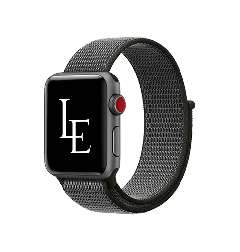 Apple Watch 42mm | Apple Watch (42/44/SE/45/46/49mm) - L'Empiri™ Nylon Velcro Rem - Oliven - DELUXECOVERS.DK