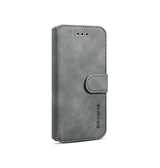 iPhone 7 / 8 / SE (2020/2022) | iPhone 7/8/SE(2020/2022) - DG.MING™ Classical Læder Etui / Taske M. Pung - Grå - DELUXECOVERS.DK