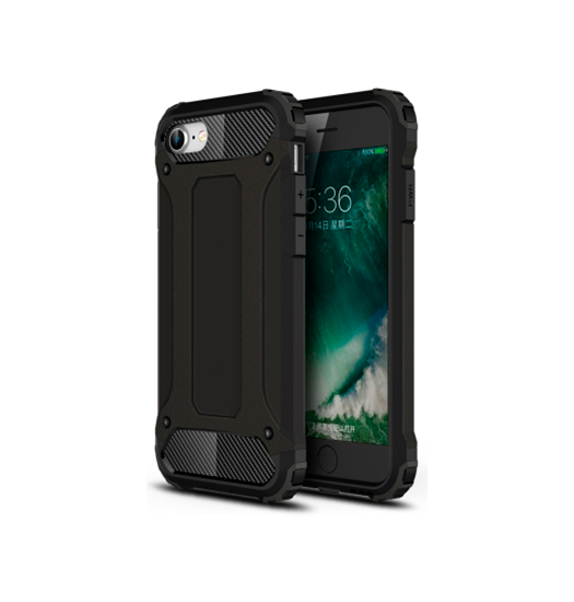 iPhone 7 / 8 / SE (2020/2022) | iPhone 7/8/SE(2020/2022) - ARMOR-HV™ Stødsikkert Håndværker Cover - Sort - DELUXECOVERS.DK