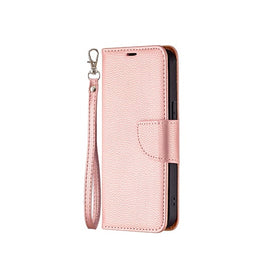 iPhone 13 Mini | iPhone 13 Mini - Aphrodite Læder Etui M. Kickstand - Rosegold/Lyserød - DELUXECOVERS.DK