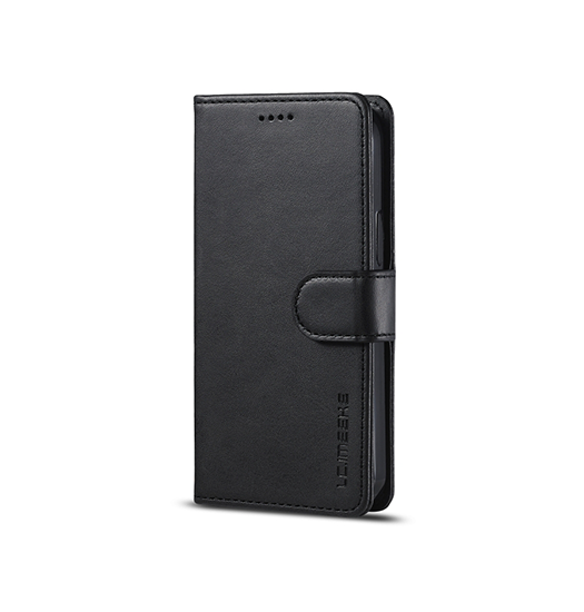 iPhone XR | iPhone XR - LC.IMEEKE™ Læder Cover M. Kortholder - Sort - DELUXECOVERS.DK