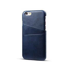 iPhone 6 / 6s | iPhone 6/6s - NX Design™ Læder Cover M. Kortholder - Blå - DELUXECOVERS.DK