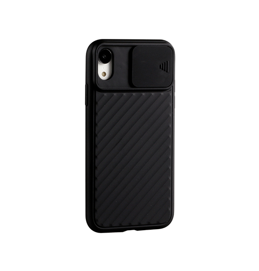 iPhone XR | iPhone XR - Valence™ Cam-Slide Håndværker Cover - Sort - DELUXECOVERS.DK