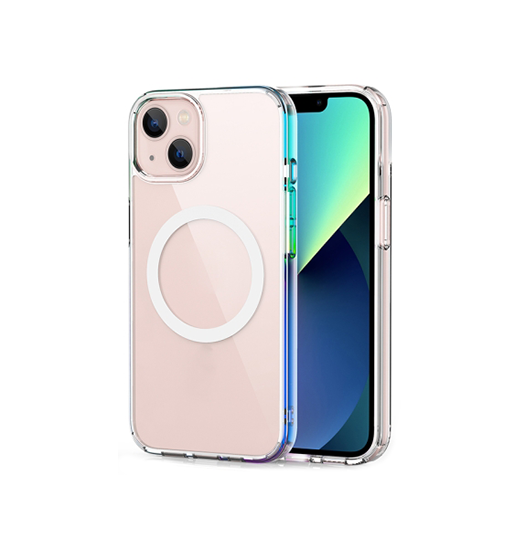 iPhone 13 | iPhone 13 - CRYSTAL™ Silikone Cover M. MagSafe - Gennemsigtig - DELUXECOVERS.DK