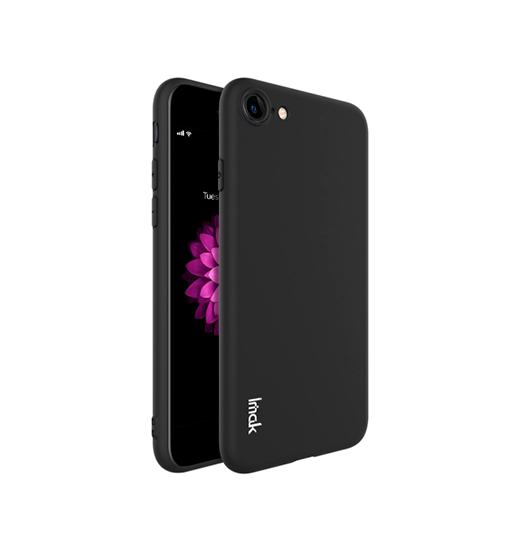 iPhone 7 / 8 / SE (2020/2022) | iPhone 7/8/SE(2020/2022) - IMAK™ F40 Silikone Cover - Sort - DELUXECOVERS.DK