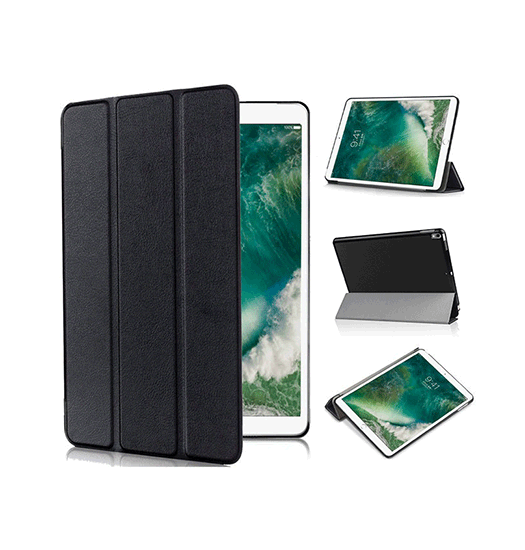 iPad Mini 4/5 | iPad Mini 4/5 - NX Design™ Smart Trifold PU Læder Cover - Sort - DELUXECOVERS.DK