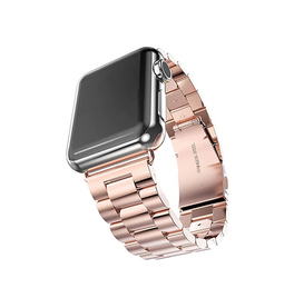 Apple Watch 38mm | Apple Watch (38/40/SE/41/42mm) - CNC Pro Rustfrit Stål Rem - Roseguld - DELUXECOVERS.DK