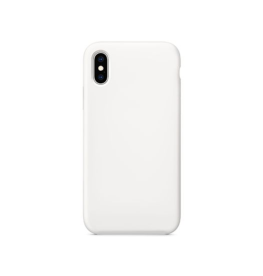 iPhone XS Max | iPhone XS Max - Deluxe™ Soft Touch Silikone Cover - Hvid/Gennemsigtig - DELUXECOVERS.DK