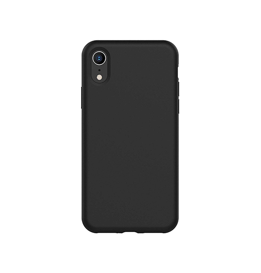 iPhone XR | iPhone XR - Novo Frosted Matte Slim Silikone Cover - Sort - DELUXECOVERS.DK