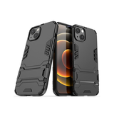 iPhone 13 Mini | iPhone 13 Mini - Eagle™ PRZ Stødsikkert Cover M. Kickstand - Sort - DELUXECOVERS.DK