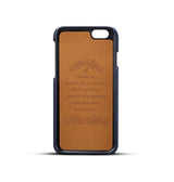 iPhone 6 / 6s | iPhone 6/6s - NX Design™ Læder Cover M. Kortholder - Blå - DELUXECOVERS.DK
