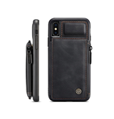 iPhone X / XS | iPhone X/XS - CaseMe™ Æra Læder Etui M. Bag Pung - DELUXECOVERS.DK