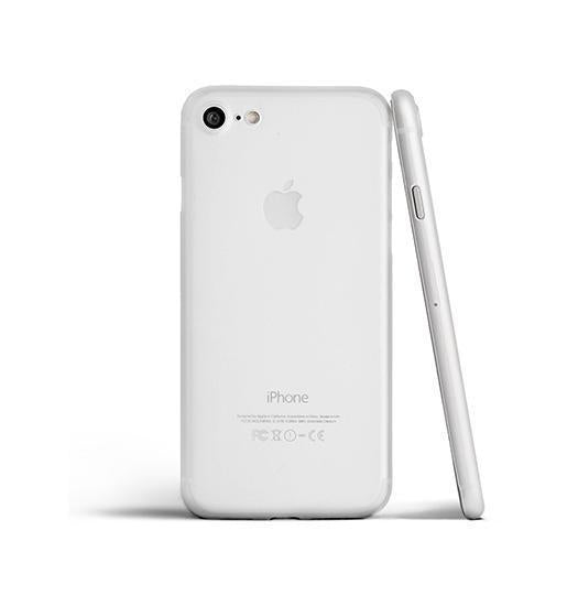 iPhone 7 / 8 / SE (2020/2022) | iPhone 7/8/SE(2020/2022) - Ultratynd Matte Series Cover V.2.0 - Hvid/Klar - DELUXECOVERS.DK