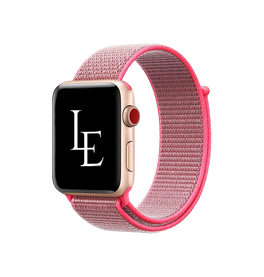 Apple Watch 38mm | Apple Watch (38/40/SE/41/42mm) - L'Empiri™ Nylon Velcro Rem - Rød - DELUXECOVERS.DK