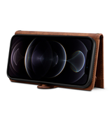 iPhone X / XS | iPhone X/XS - ESEBLE™ Vegan-Læder Cover Etui M. Pung - Brun - DELUXECOVERS.DK