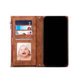 iPhone 7 / 8 / SE (2020/2022) | iPhone 7/8/SE(2020/2022) - ESEBLE™ Vegan-Læder Cover Etui M. Pung - Brun - DELUXECOVERS.DK