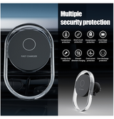Mobilholder | Mobilholder til Ventilation m. Trådløs Oplader - MagSafe - 15W - DELUXECOVERS.DK
