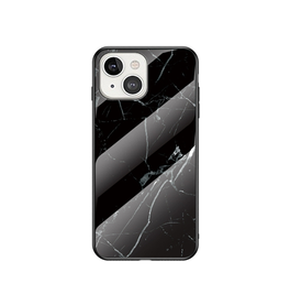 iPhone 13 Mini | iPhone 13 Mini - DELUXE™ Marble  Silikone Cover - Black Stone - DELUXECOVERS.DK