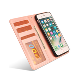 iPhone 6 / 6s | iPhone 6/6s - FERM™ Læder Etui / Taske M. Pung - Rose - DELUXECOVERS.DK