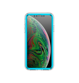 iPhone XS Max | iPhone XS Max - UNIQ™ FULL 360° Marble Silikone Cover - Koboltblå - DELUXECOVERS.DK