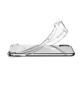 iPhone X / XS | iPhone X/Xs - Silent Stødsikker Silikone Cover - Gennemsigtig - DELUXECOVERS.DK