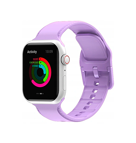 Apple Watch 42mm | Apple Watch (42/44/SE/45/46/49mm) - CANDY™ Silikone Sportsrem - Lilla - DELUXECOVERS.DK