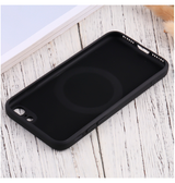 iPhone 7 / 8 / SE (2020/2022) | iPhone 7/8/SE(2020/2022) - Magnetisk Silikone Cover M. MagSafe - Sort - DELUXECOVERS.DK