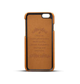 iPhone 6 / 6s | iPhone 6/6s - NX Design™ Læder Cover M. Kortholder - Lysebrun - DELUXECOVERS.DK