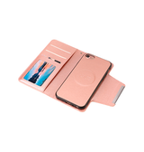 iPhone 7 / 8 / SE (2020/2022) | iPhone 7/8/SE(2020/2022) - FERM™ Læder Etui / Taske M. Pung - Rose - DELUXECOVERS.DK