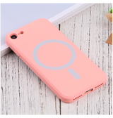 iPhone 7 / 8 / SE (2020/2022) | iPhone 7/8/SE(2020/2022) - Magnetisk Silikone Cover M. MagSafe - Rose - DELUXECOVERS.DK