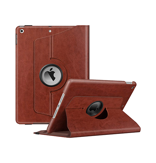 iPad 2/3/4 | iPad 2/3/4 - Retro Diary™ Vintage 360° Onefold Læder Cover - Brun - DELUXECOVERS.DK