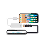Adapter | Lightning til Ethernet/LAN Adapter til iPhone / iPad - Hvid - DELUXECOVERS.DK