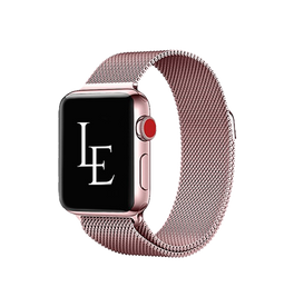 Apple Watch 38mm | Apple Watch (38/40/SE/41/42mm) - L'Empiri™ Milanese Loop - Rosa - DELUXECOVERS.DK