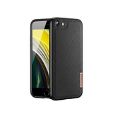 iPhone 7 / 8 / SE (2020/2022) | iPhone 7/8/SE(2020/2022) - DUX DUCIS® Luxe Cover - Tekstil Design - Sort - DELUXECOVERS.DK