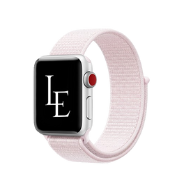 Apple Watch 38mm | Apple Watch (38/40/SE/41/42mm) - L'Empiri™ Nylon Velcro Rem - Pink - DELUXECOVERS.DK