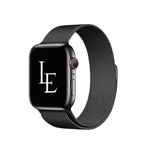 Apple Watch 38mm | Apple Watch (38/40/SE/41/42mm) - L'Empiri™ Milanese Loop - Sort - DELUXECOVERS.DK