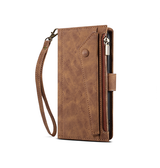 iPhone X / XS | iPhone X/XS - ESEBLE™ Vegan-Læder Cover Etui M. Pung - Brun - DELUXECOVERS.DK