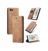 iPhone 6 / 6s | iPhone 6/6s - CaseMe™ Noble Læder Etui / Pung - Brun - DELUXECOVERS.DK