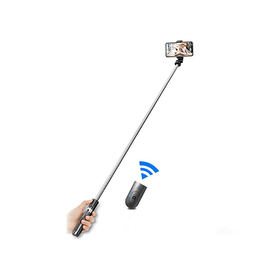 Selfiestang | DeLX™ | Trådløs Selfiestang M. BT 4.0 Fjernbetjening - Sort - DELUXECOVERS.DK