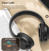 Høretelefoner og Headset | ROCK™ | HIFI Over Ear Trådløs Headset Bluetooth 5.0 - Sort - DELUXECOVERS.DK