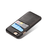 iPhone 6 / 6s | iPhone 6/6s - NX Design™ Læder Cover M. Kortholder - Sort - DELUXECOVERS.DK