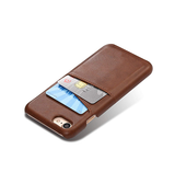 iPhone 7 / 8 / SE (2020/2022) | iPhone 7/8/SE(2020/2022) - NX Design™ Læder Cover M. Kortholder - Brun - DELUXECOVERS.DK