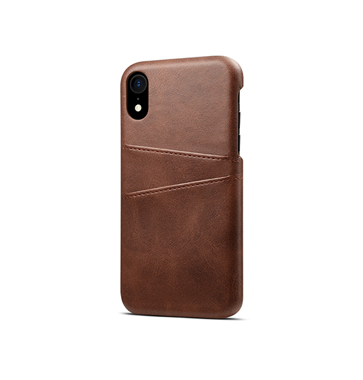 iPhone XR | iPhone XR - NX Design™ Læder Cover M. Kortholder - Brun - DELUXECOVERS.DK