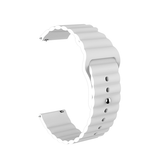 22MM | 22mm - Valence™ Wave Silikone Rem - Hvid - DELUXECOVERS.DK
