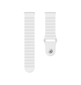 22MM | 22mm - Valence™ Wave Silikone Rem - Hvid - DELUXECOVERS.DK