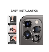 iPhone 14 Pro | iPhone 14 Pro - Enkay™ Kameralinse Beskyttelseglas - Graphite - DELUXECOVERS.DK